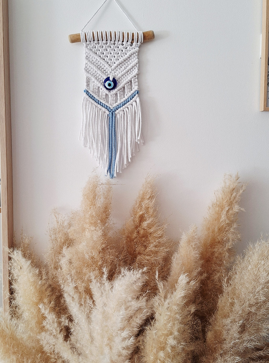 Macramé œil bleu protecteur