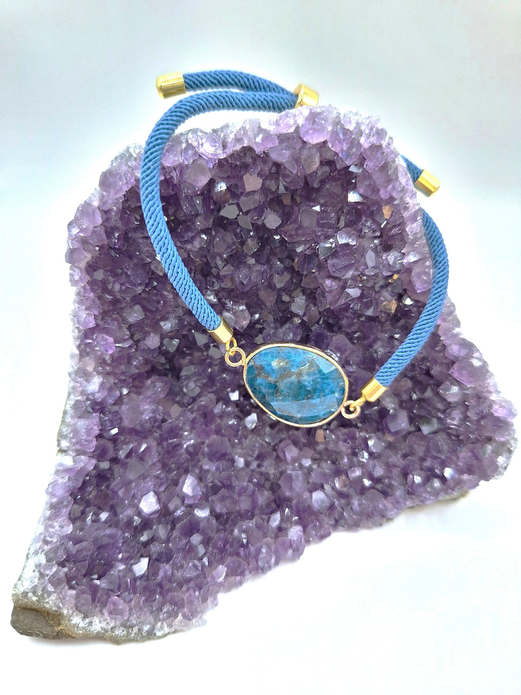 Bracelet Apatite bleue "Aura"