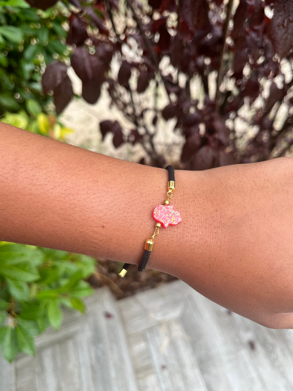 Bracelet Main de Fatma - rouge