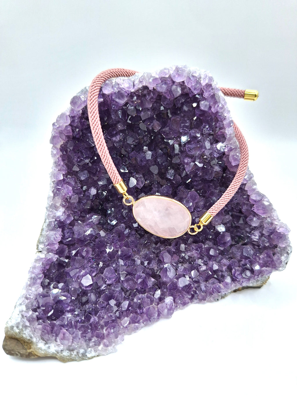 Bracelet Quartz rose "Aura"