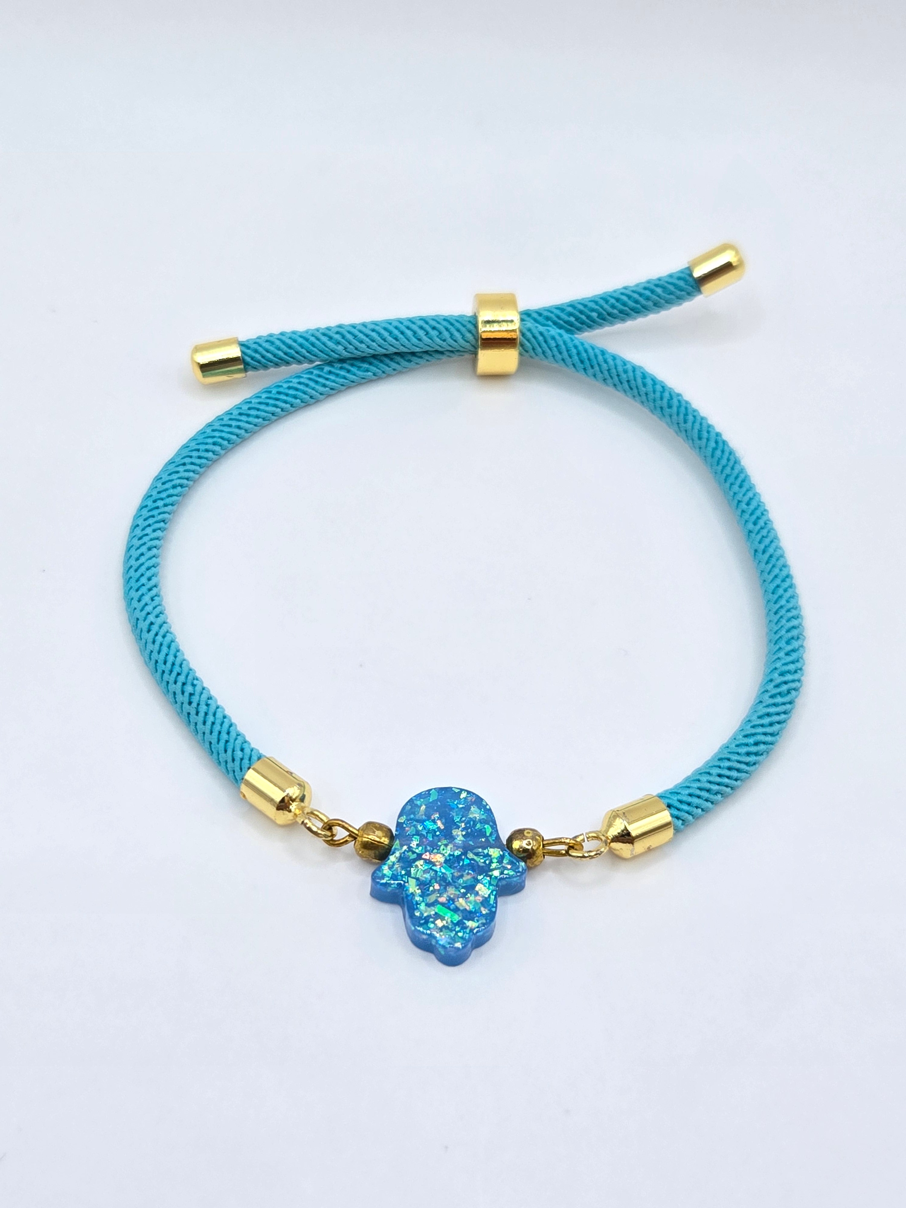 Bracelet Main de Fatma - bleu