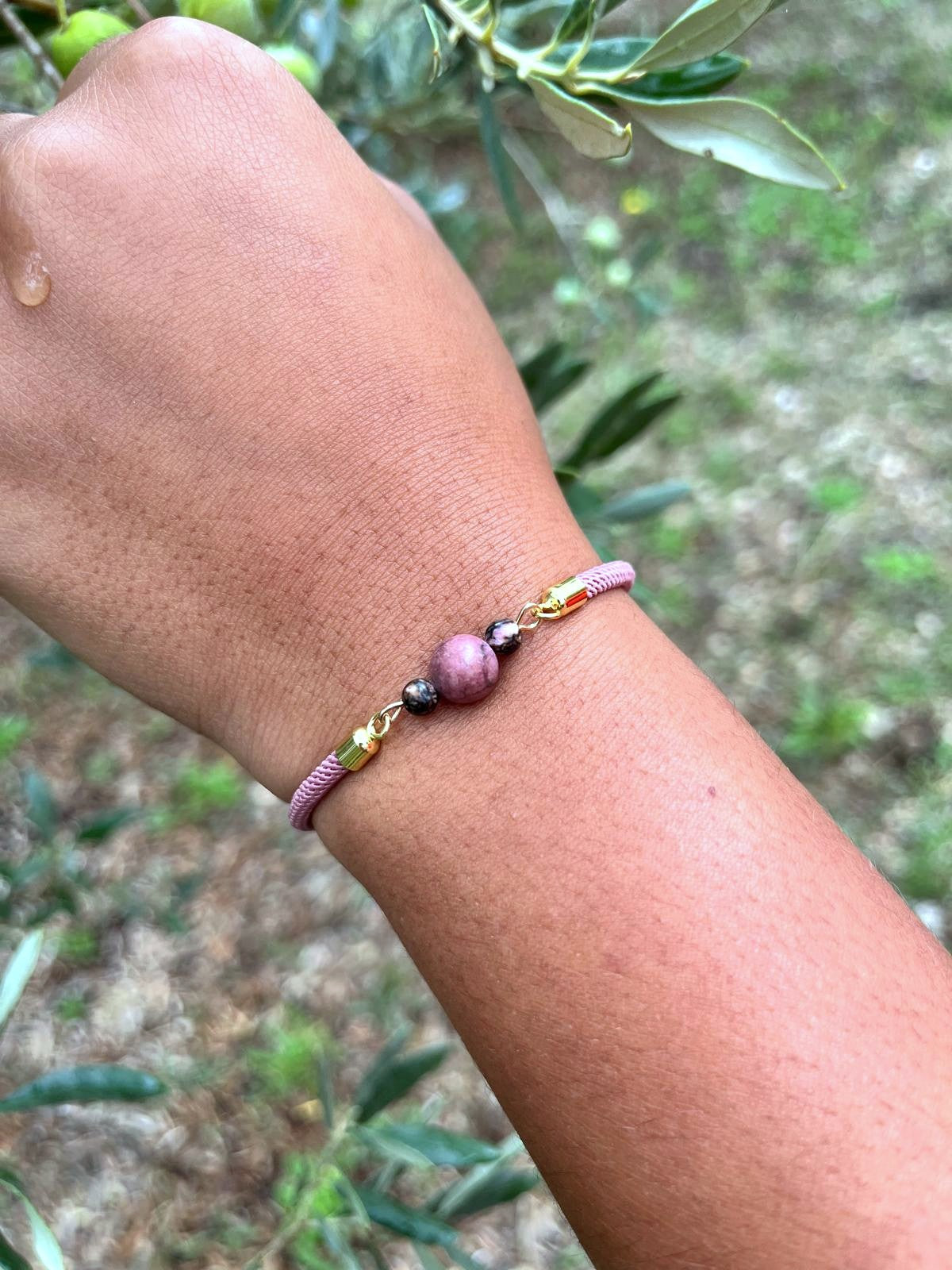 Bracelet Rhodonite "Equilibre"