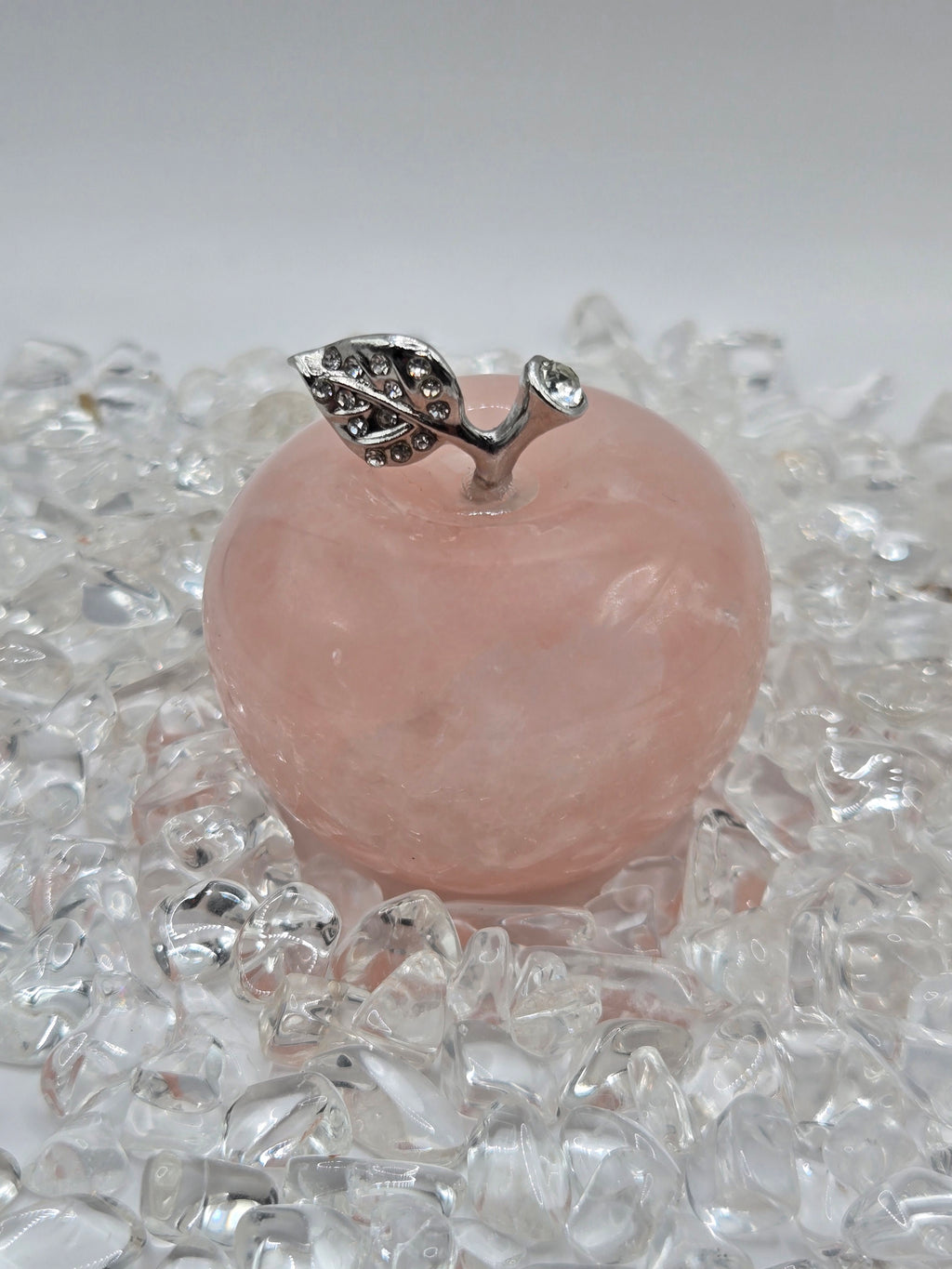 Coffret pomme Quartz rose