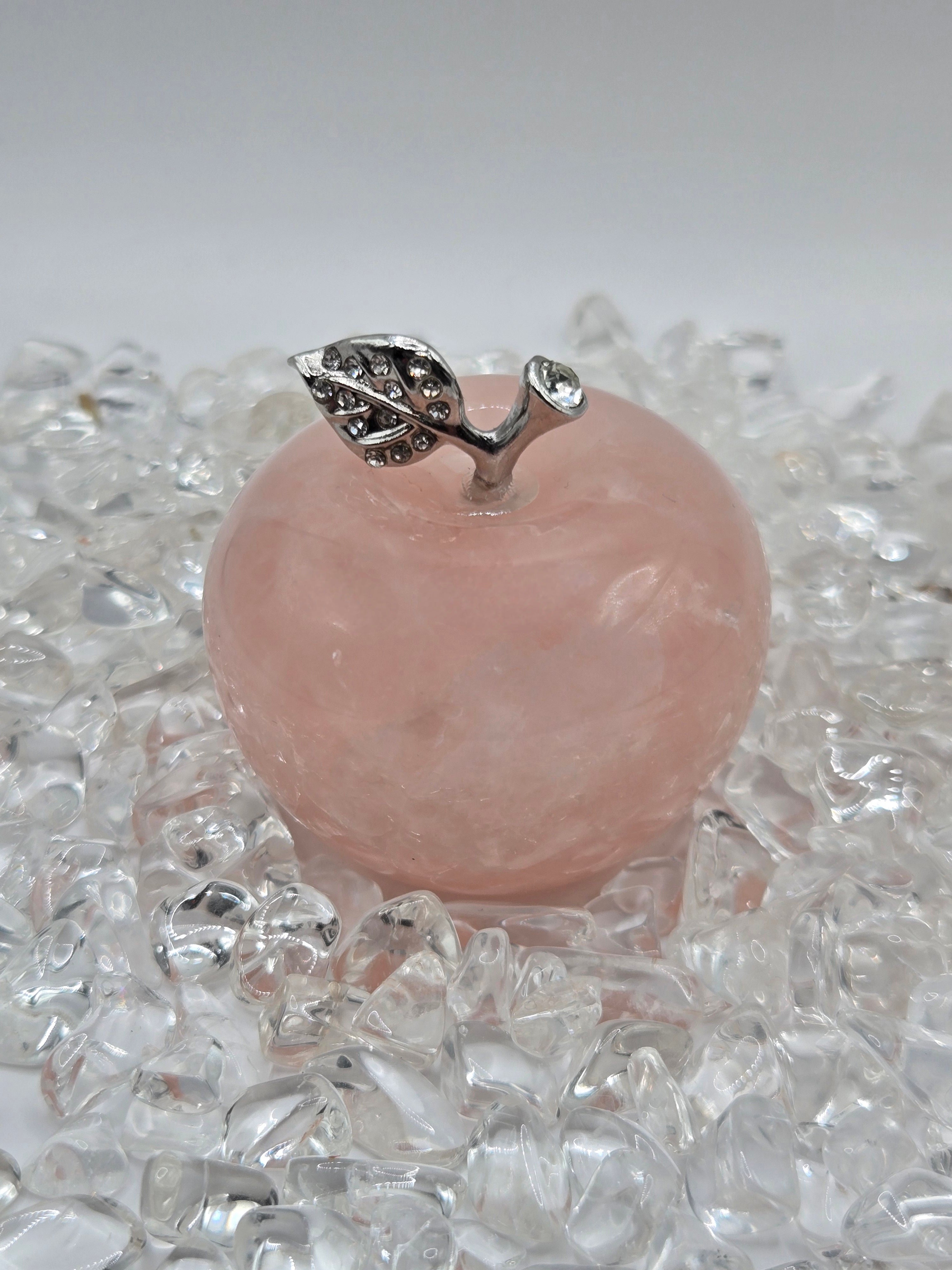 Coffret pomme Quartz rose