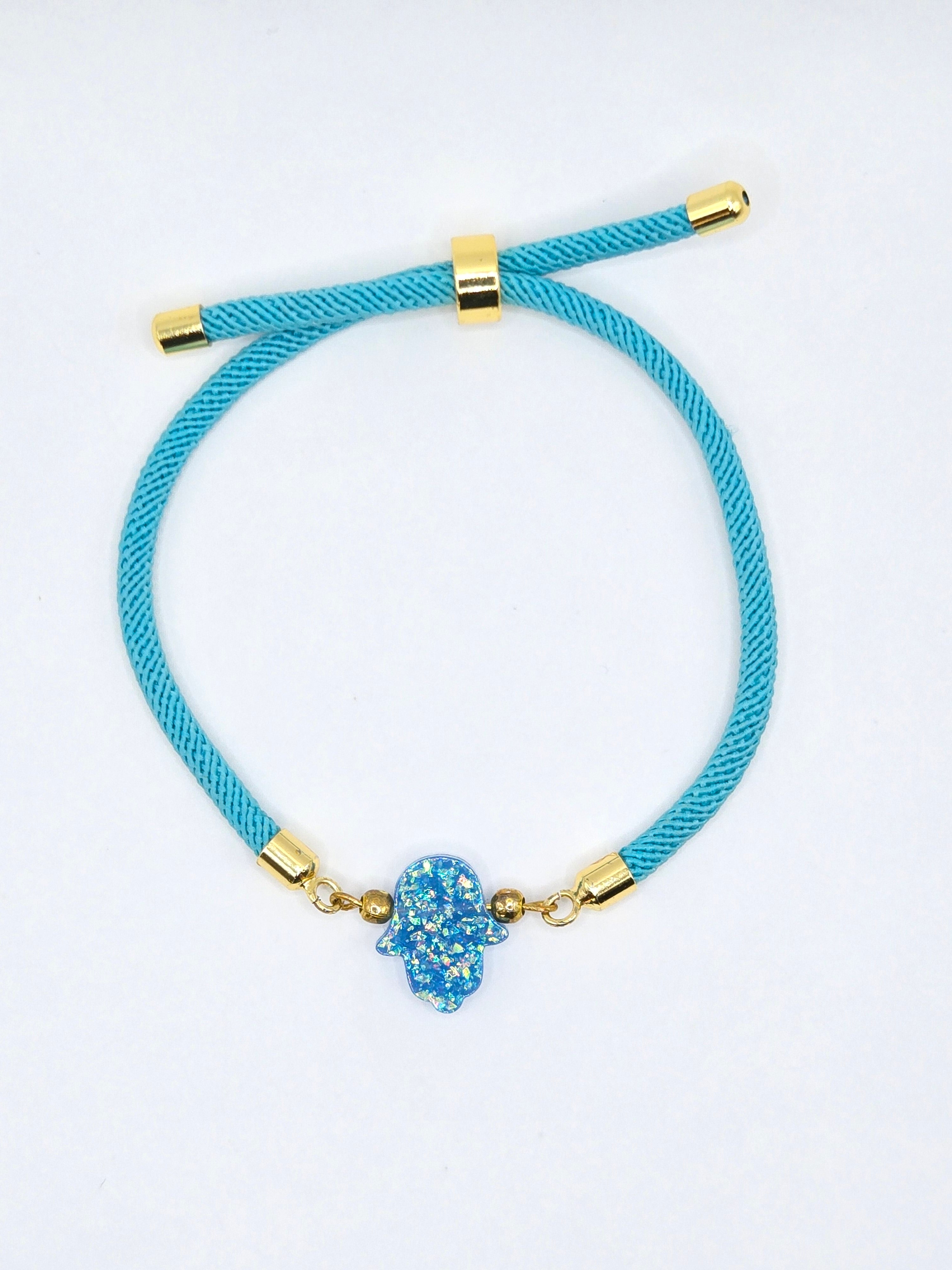 Bracelet Main de Fatma - bleu