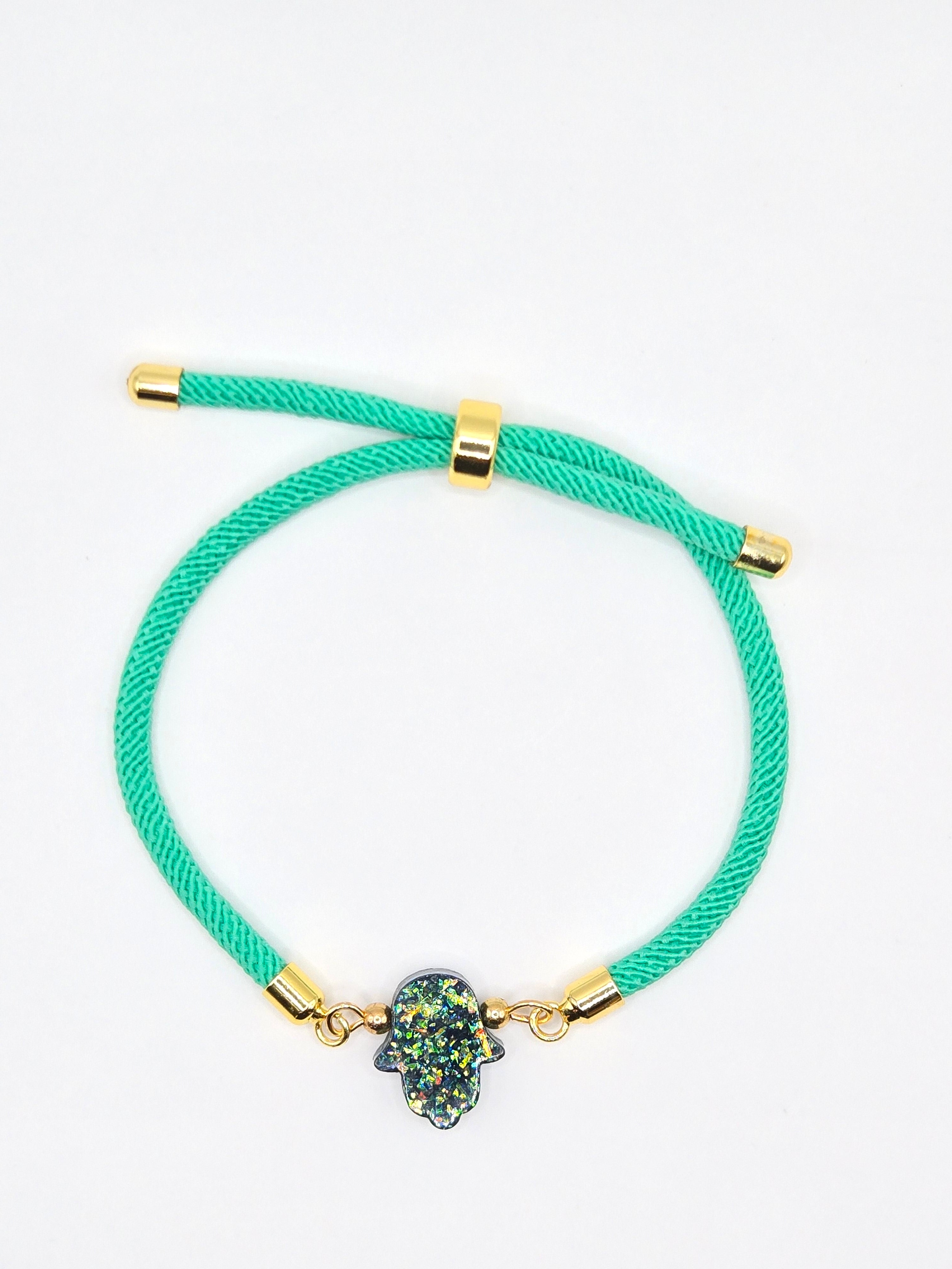 Bracelet Main de Fatma - Vert