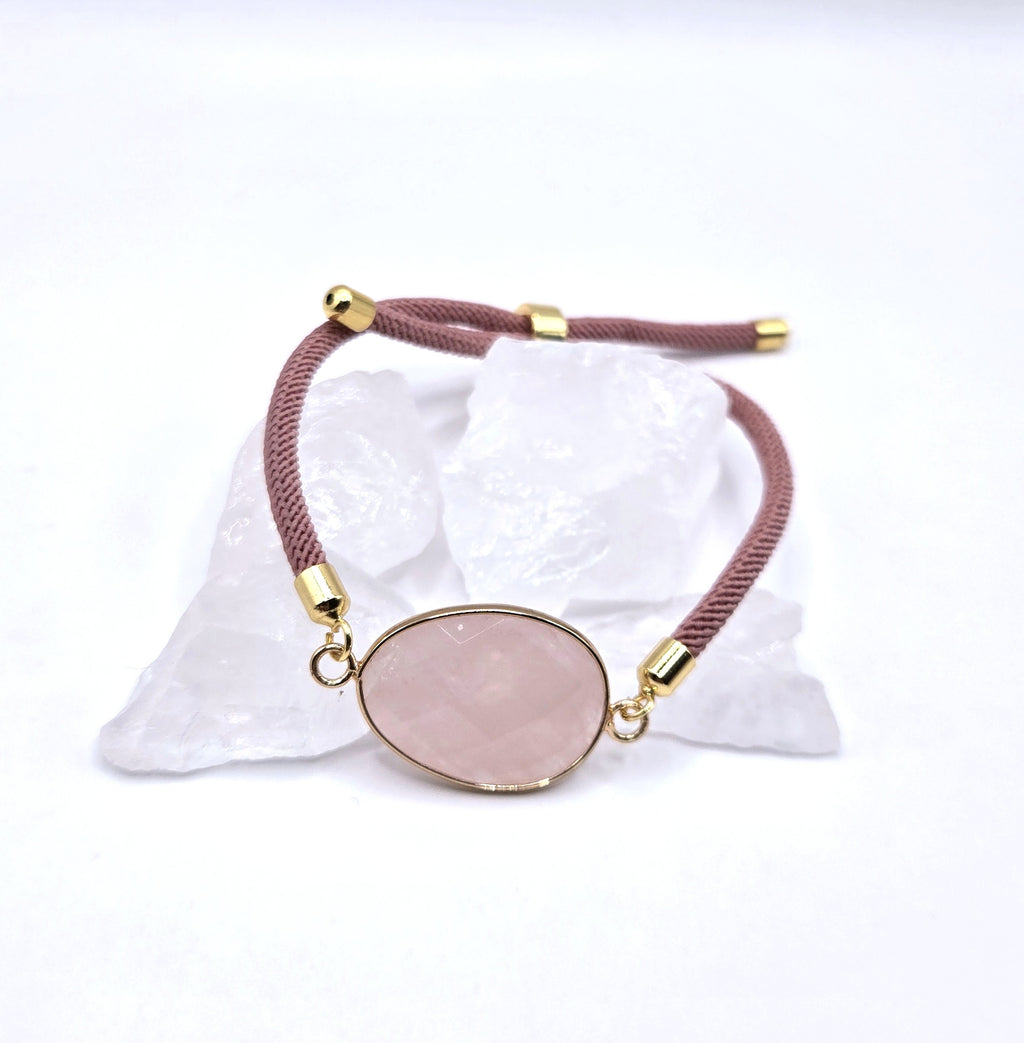 Bracelet Quartz rose "Aura"