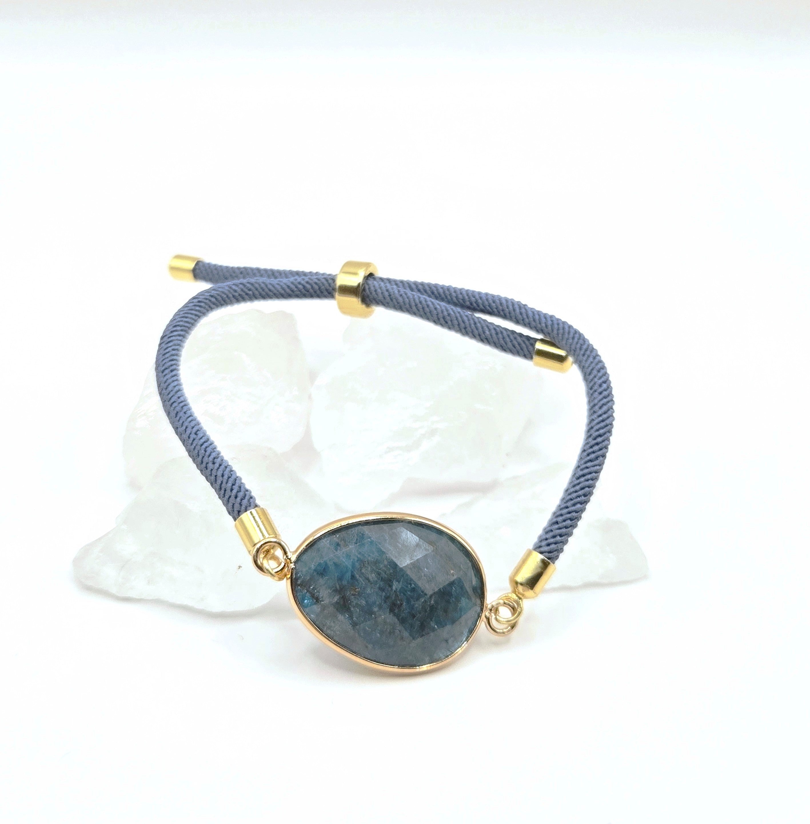 Bracelet Apatite bleue "Aura"