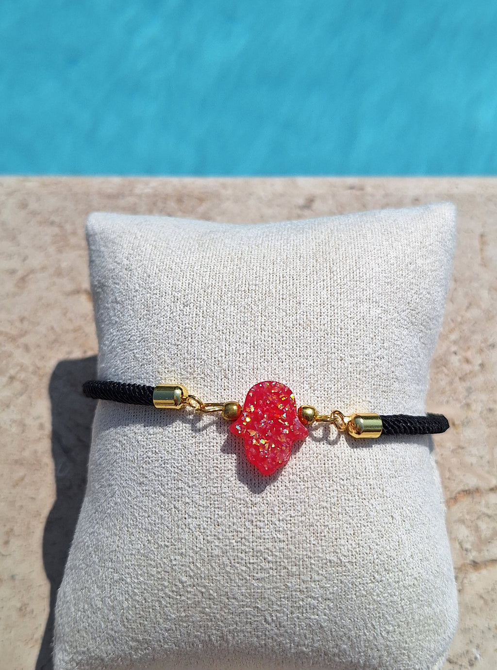 Bracelet Main de Fatma - rouge