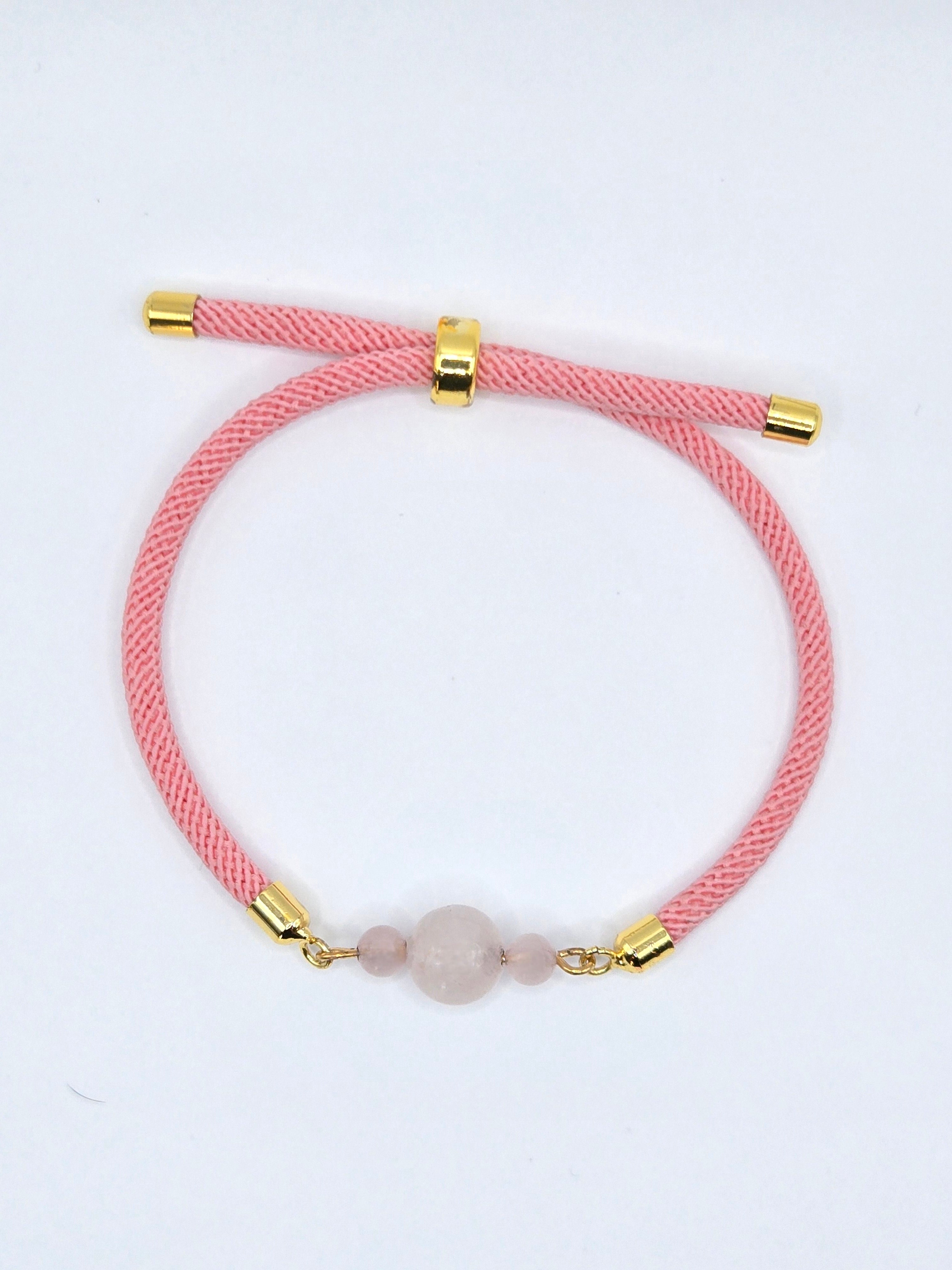 Bracelet Quartz rose "Equilibre"