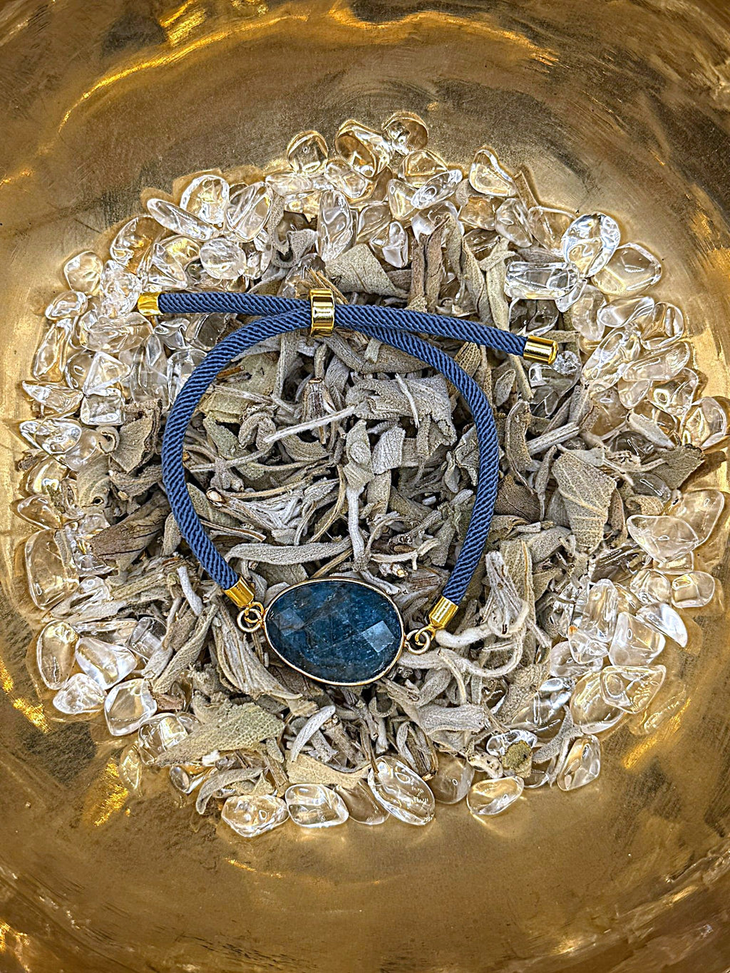 Bracelet Apatite bleue "Aura"