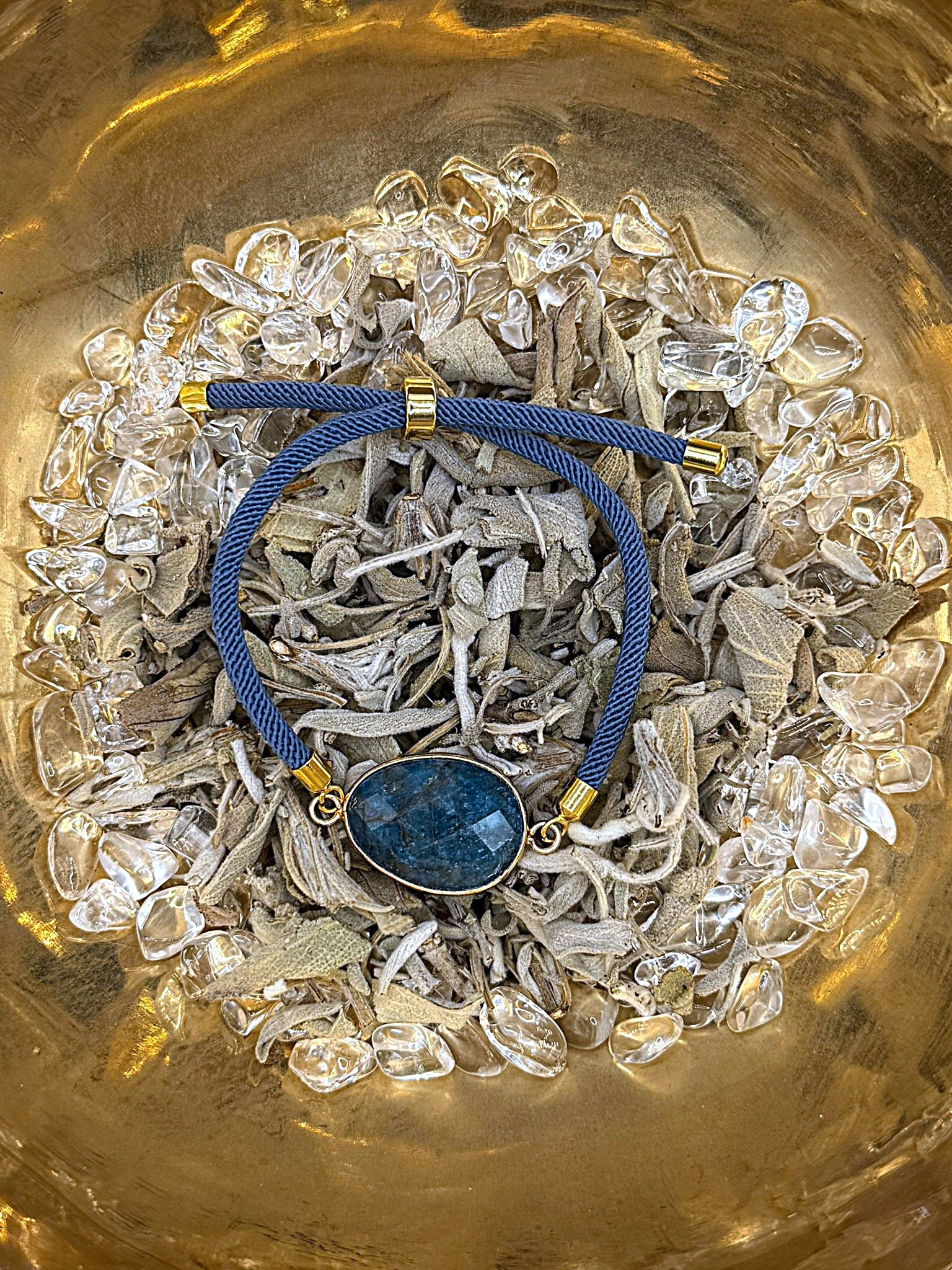 Bracelet Apatite bleue "Aura"