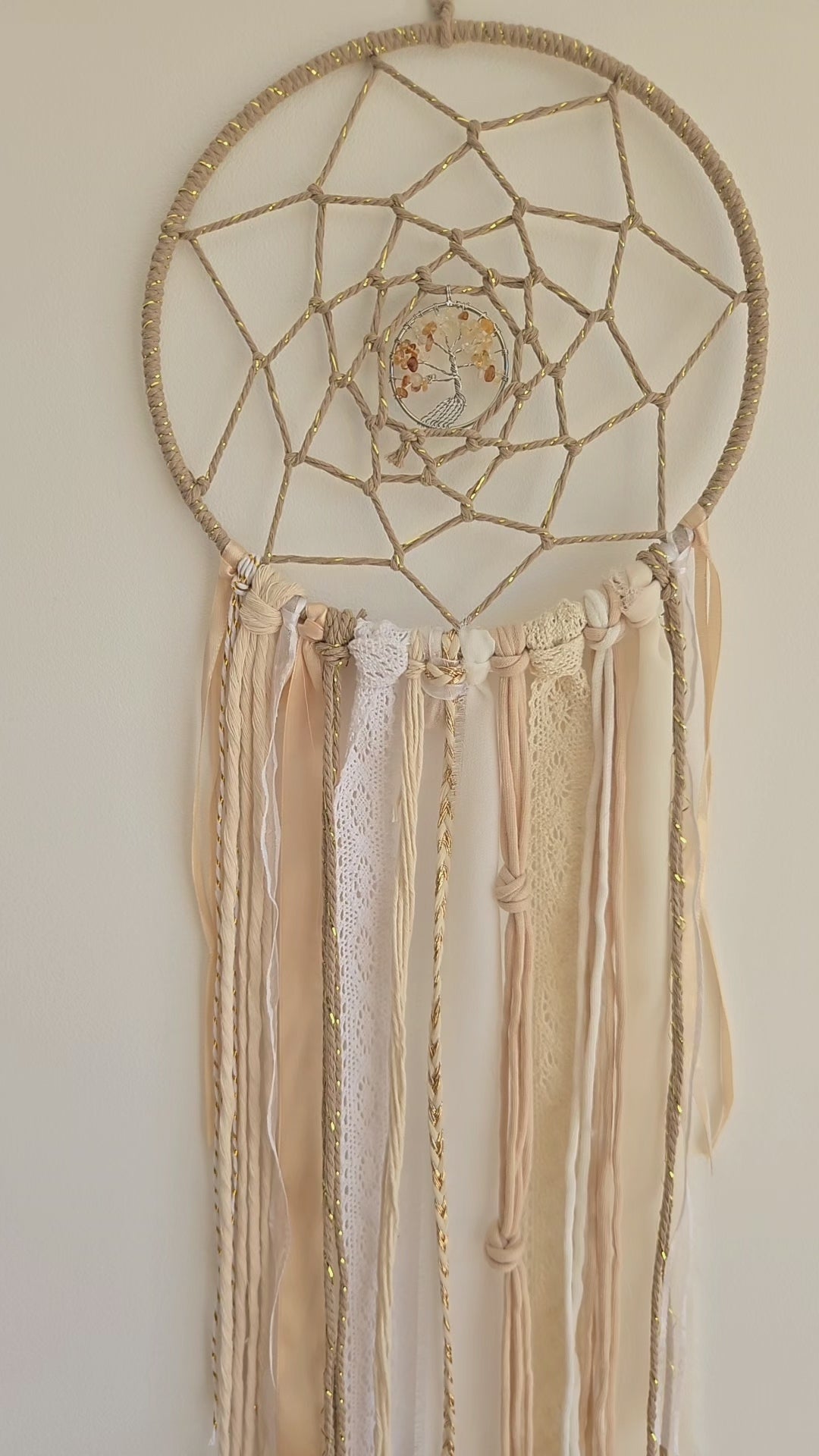 Attrape-rêves - Arbre de vie Citrine