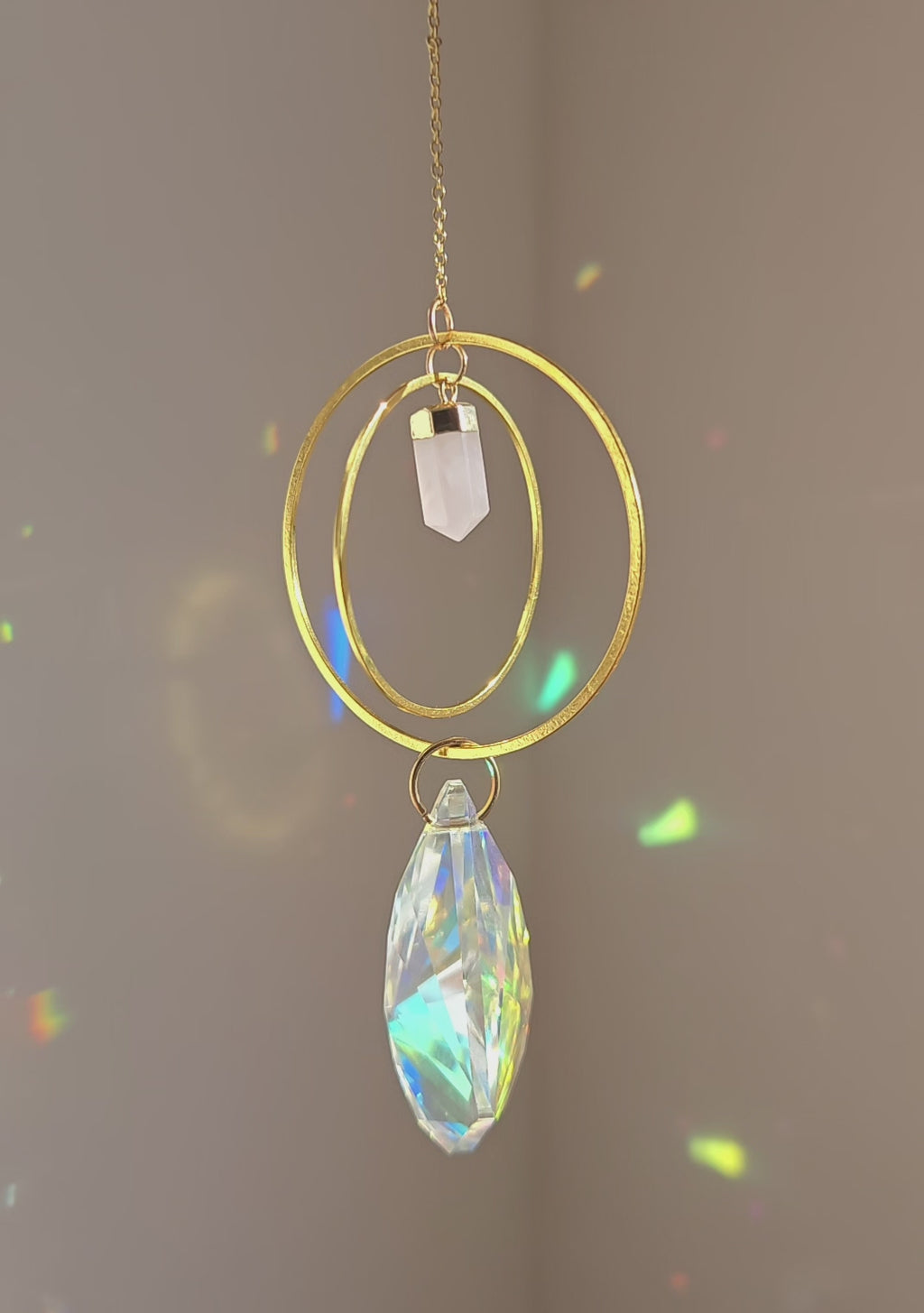 Attrape-soleil Quartz rose