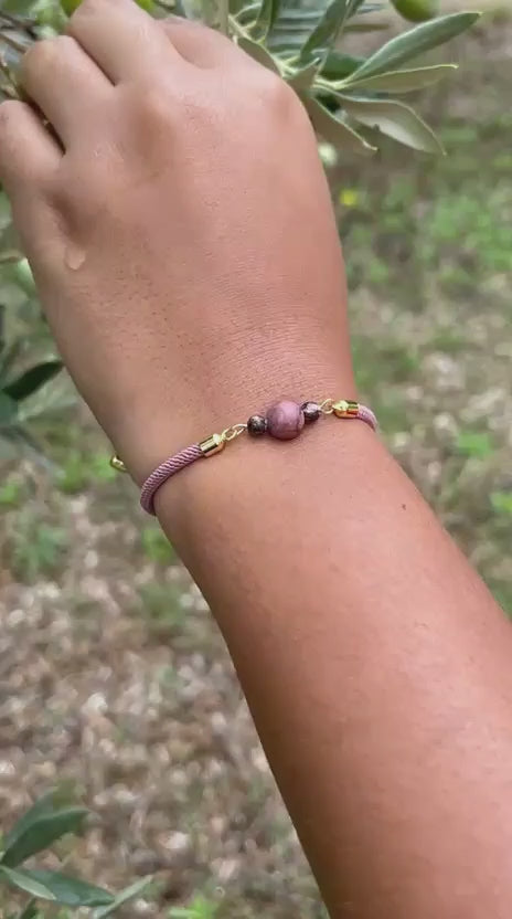Bracelet "Equilibre" Rhodonite