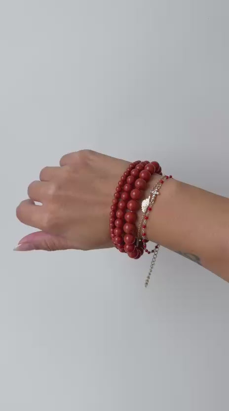 Bracelet "Origine" Jaspe rouge