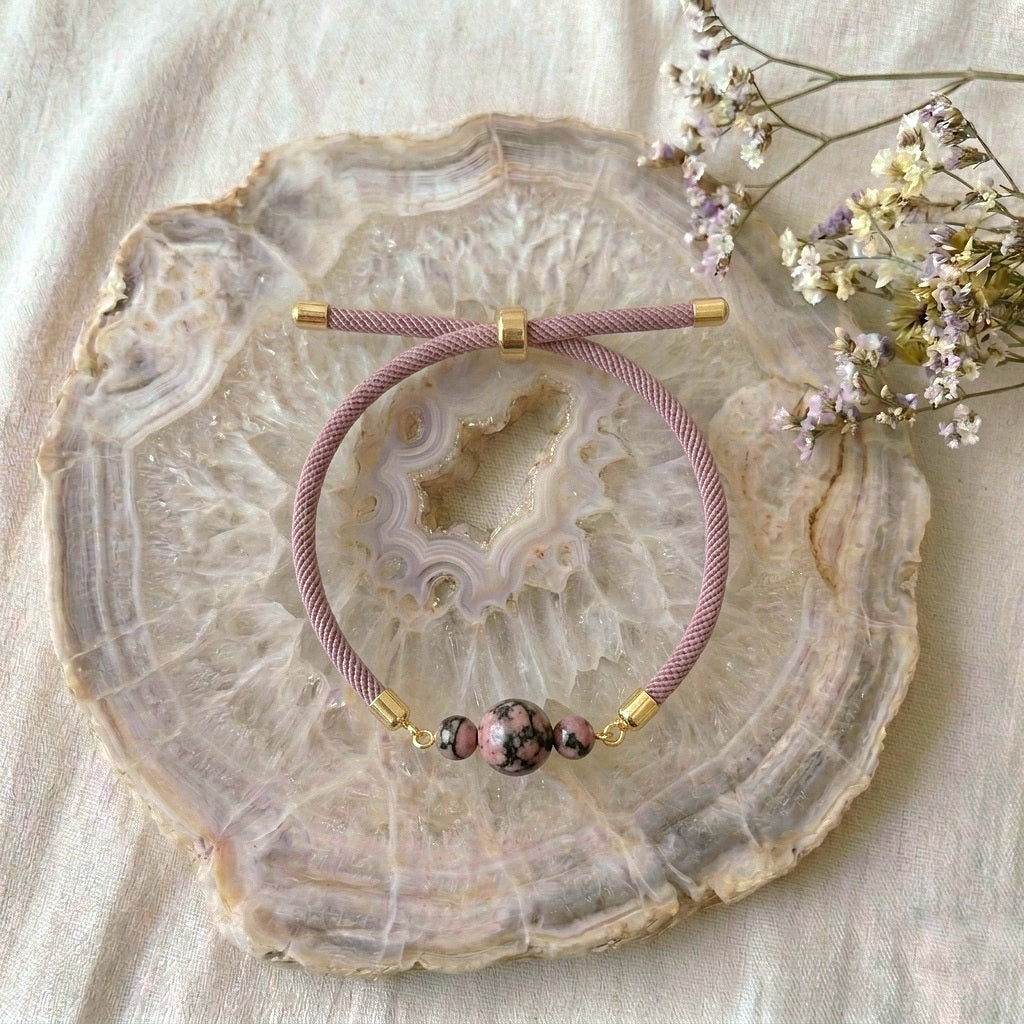 Bracelet "Equilibre" Rhodonite
