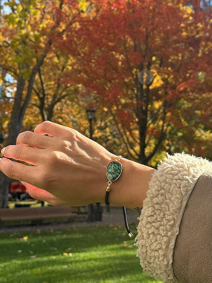 Bracelet "Aura" Turquoise d'Afrique
