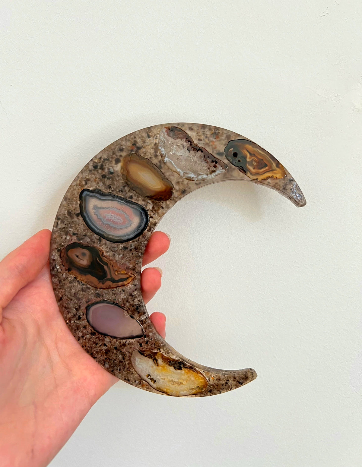 Lune en Agate naturelle