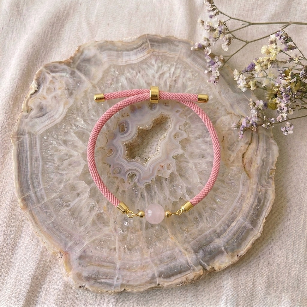 Bracelet "Essentiel" Quartz rose