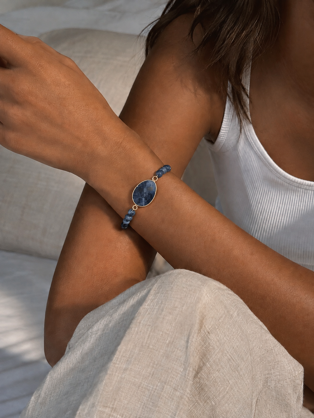 Bracelet "Aura or" Sodalite