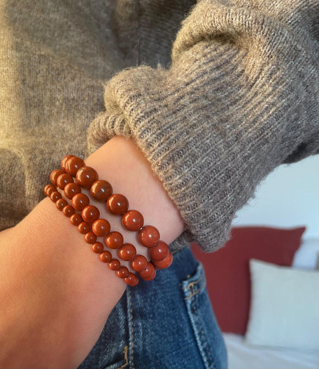 Bracelet "Origine" Jaspe rouge