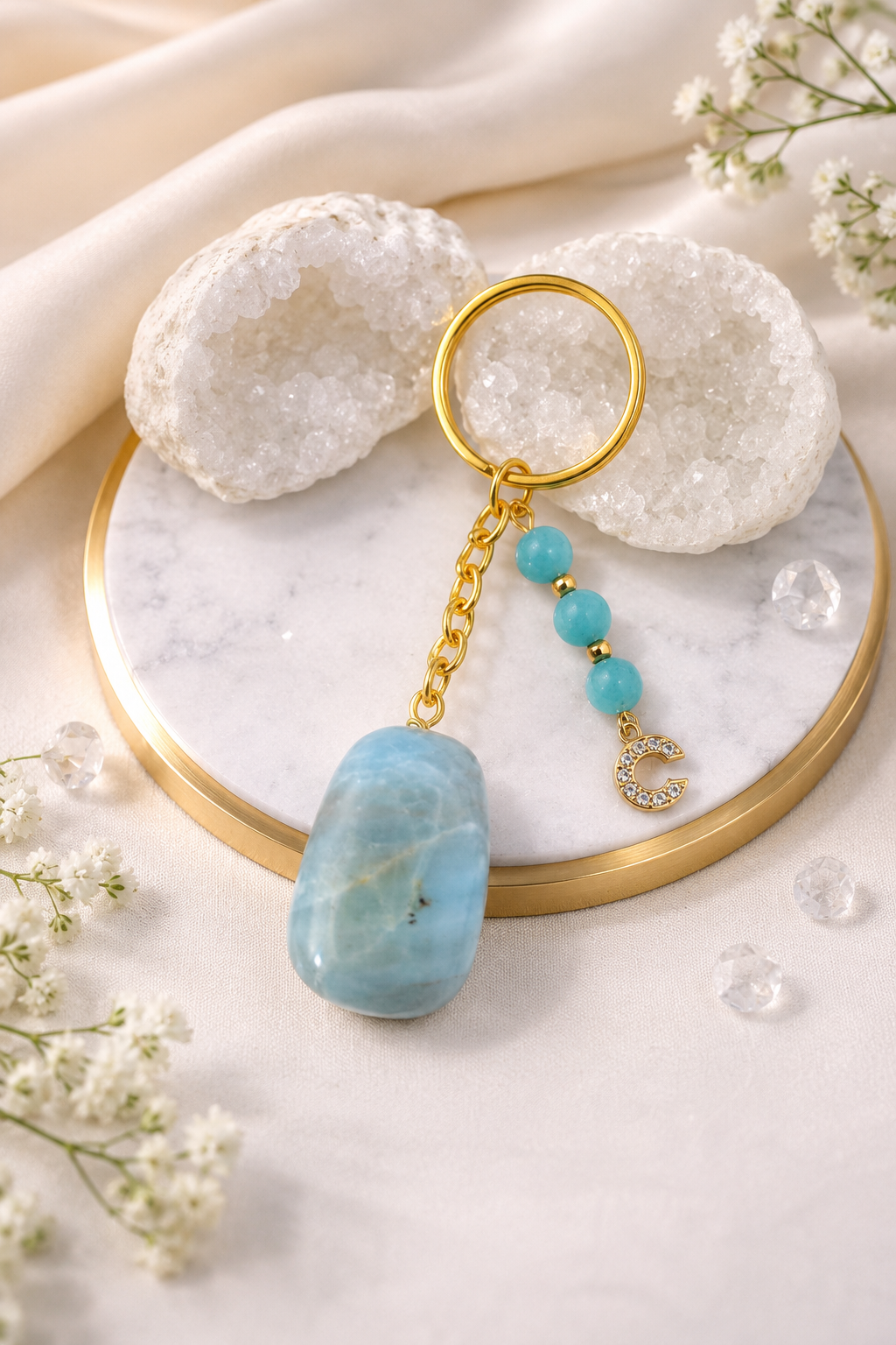 Porte-clés / Bijou de sac en Amazonite