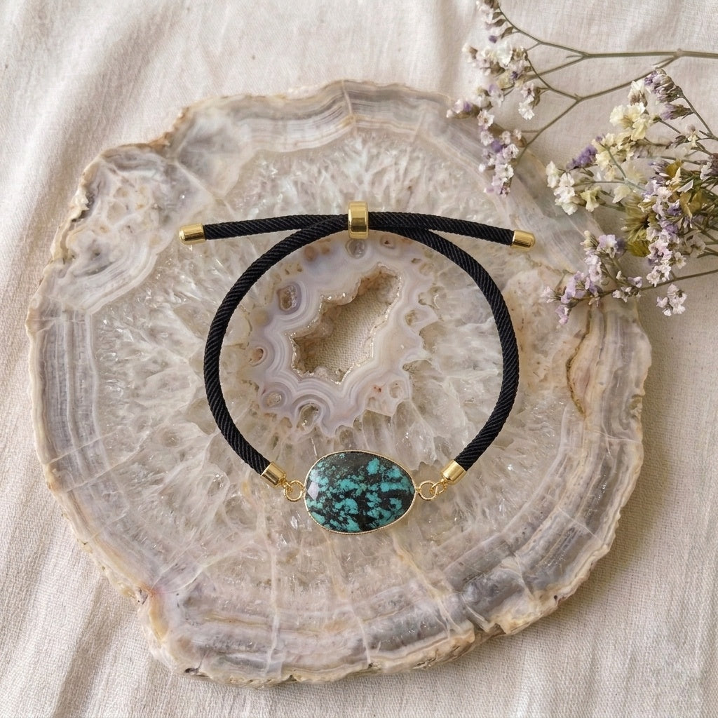 Bracelet "Aura" Turquoise d'Afrique