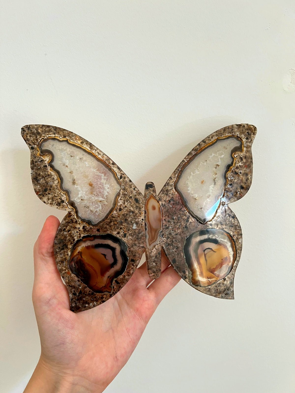 Papillon en Agate naturelle