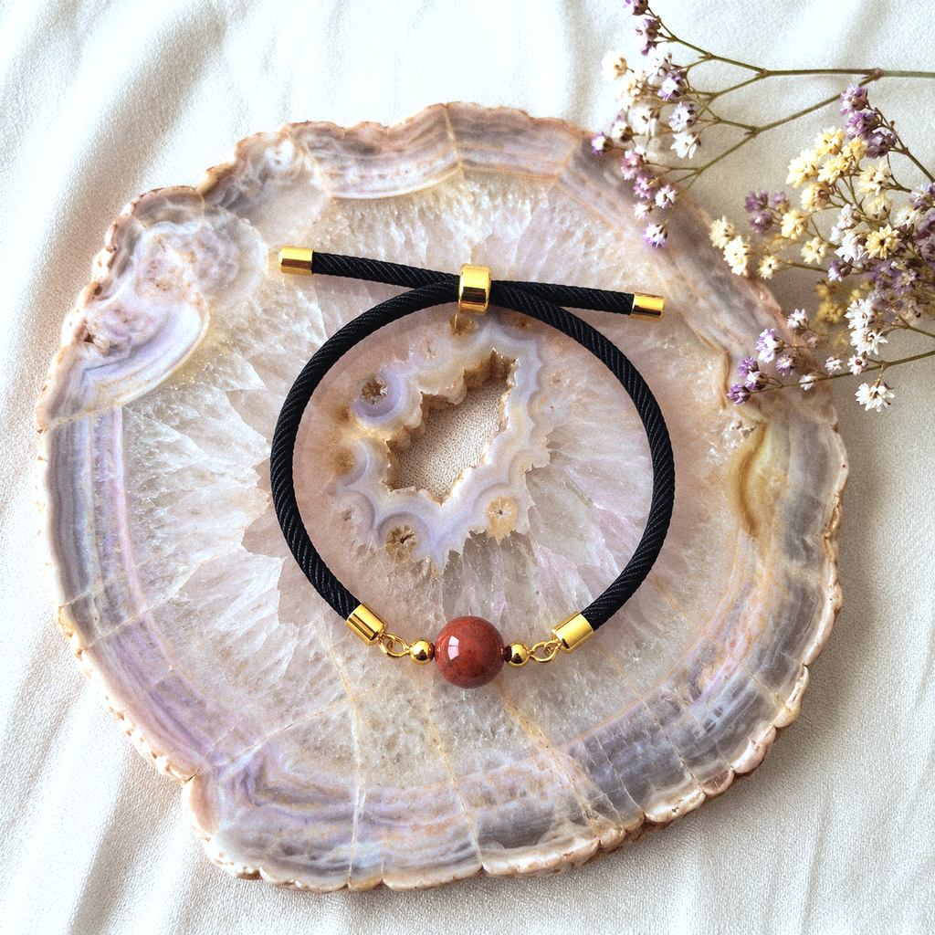 Bracelet "Essentiel" Jaspe rouge