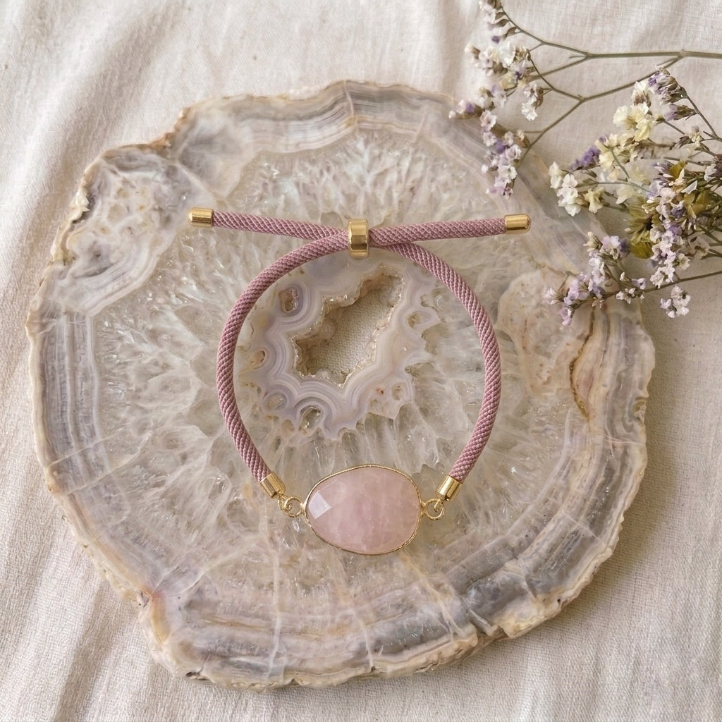 Bracelet "Aura" Quartz rose