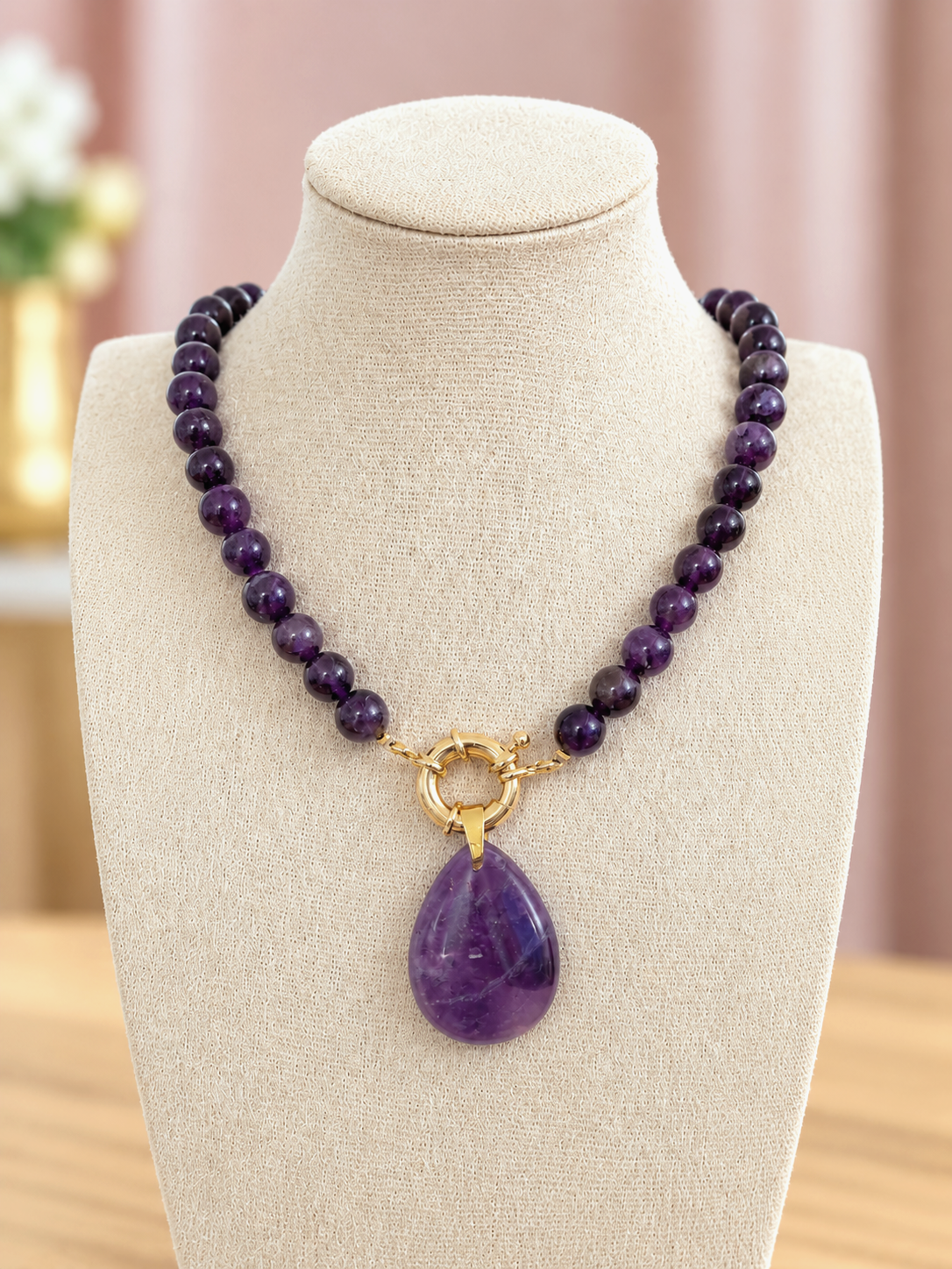 Collier "Rosée" Améthyste