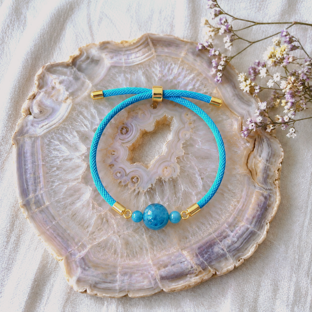 Bracelet "Equilibre" Apatite bleue