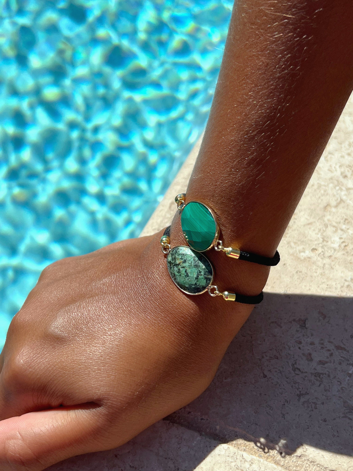 Bracelet "Aura" Malachite